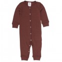 Müsli by Green Cotton - Bio Baby Strampler, Wolle, schoko